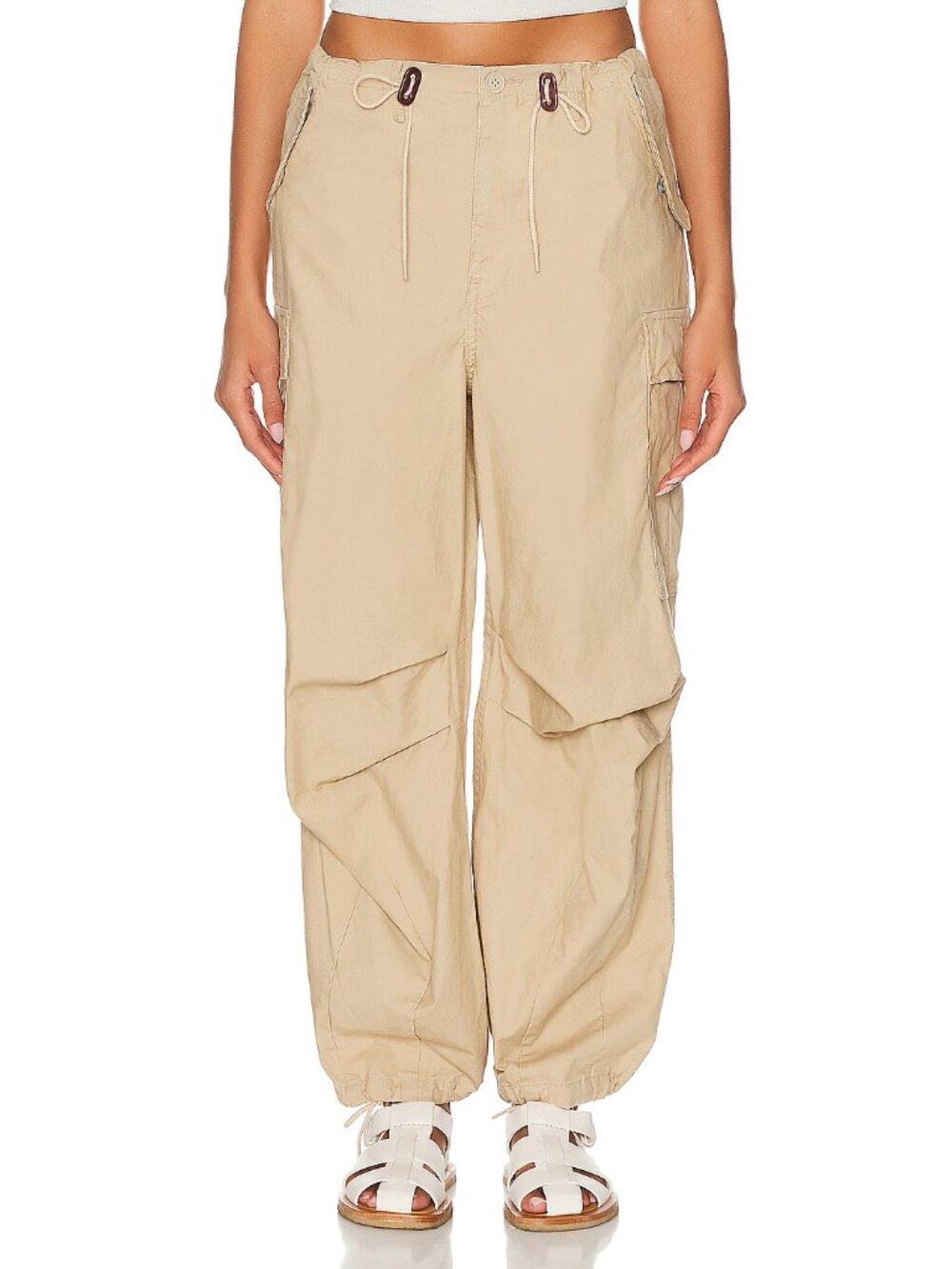 R13 Balloon Army cargo trousers in Khaki, size Small. Fits size S/M - Picture 3 of 15
